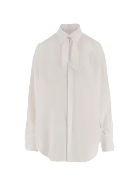 SA SU PHI tie-neck buttoned shirt White S261330100