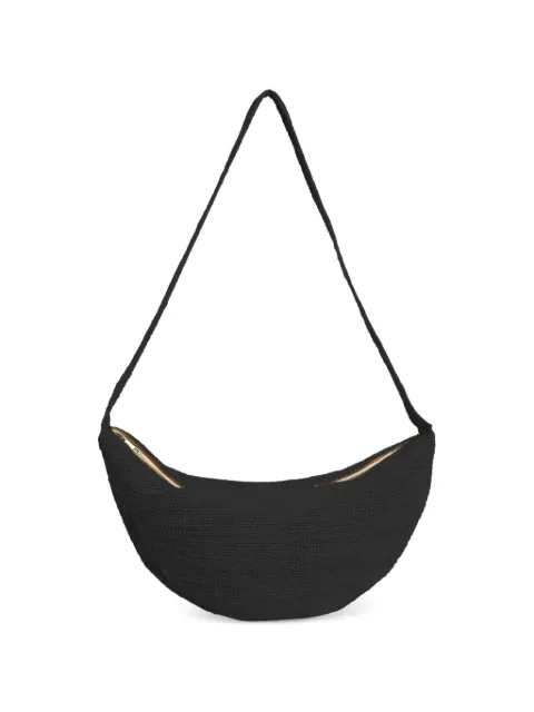 IBELIV Luna raffia shoulder bag Black LUNABLACK