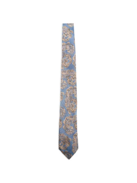 ETRO jacquard paisley-print silk tie Blue MASA0001AQ455