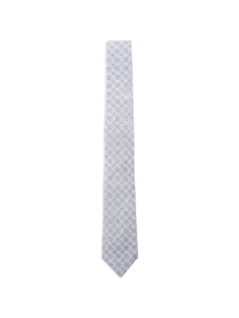 ETRO jacquard pattern silk tie Grey MASA0001AQ462