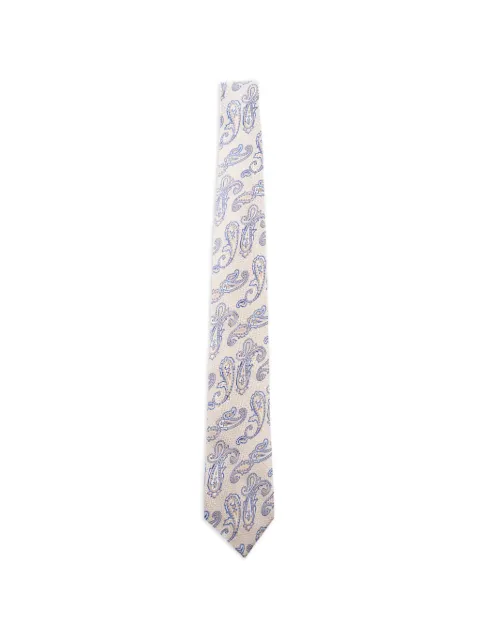ETRO jacquard paisley-print silk tie Neutrals MASA0001AQ459