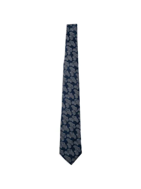 ETRO paisley-pattern silk tie Blue MASA0001AQ454