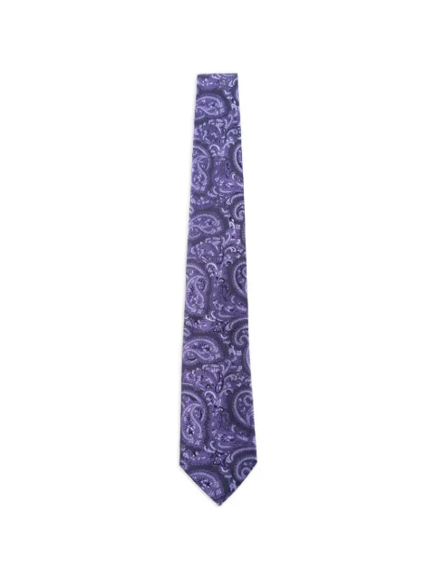 ETRO jacquard paisley-print silk tie Purple MASA0001AQ463