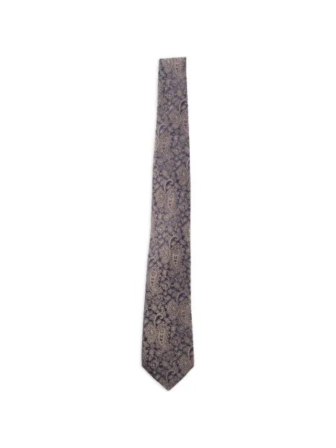 ETRO jacquard paisley-print silk tie Blue MASA0001AQ461
