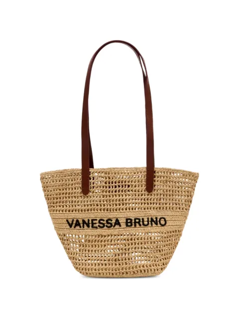 Vanessa Bruno logo-detail tote bag Neutrals 3EVE60V40818046