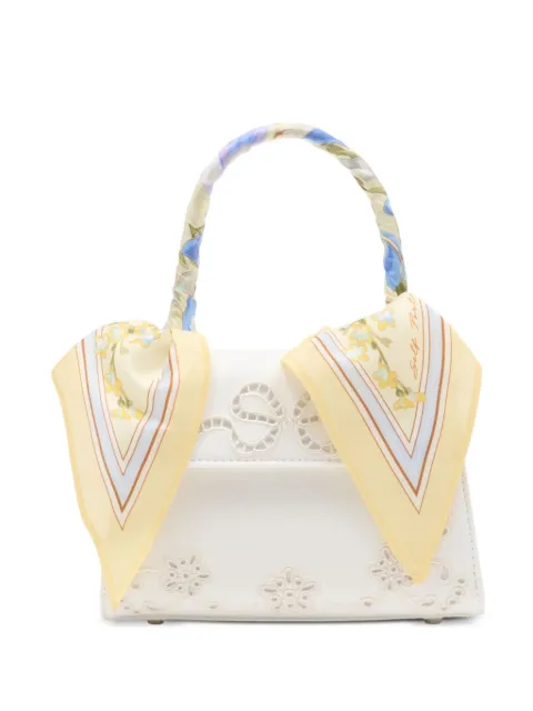 Self-Portrait floral-detail tote bag Neutrals SS26301C