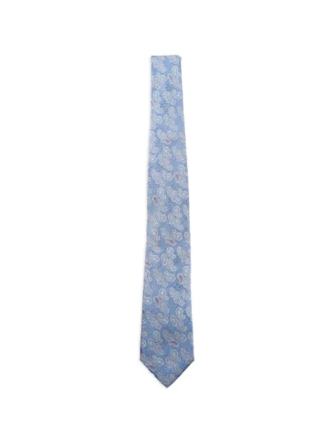 ETRO jacquard paisley-print silk tie Blue MASA0001AQ454