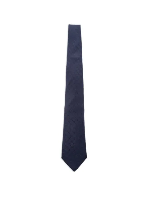 ETRO jacquard pattern silk tie Blue MASA0001AQ462
