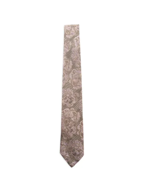 ETRO jacquard paisley-print silk tie Brown MASA0001AQ455