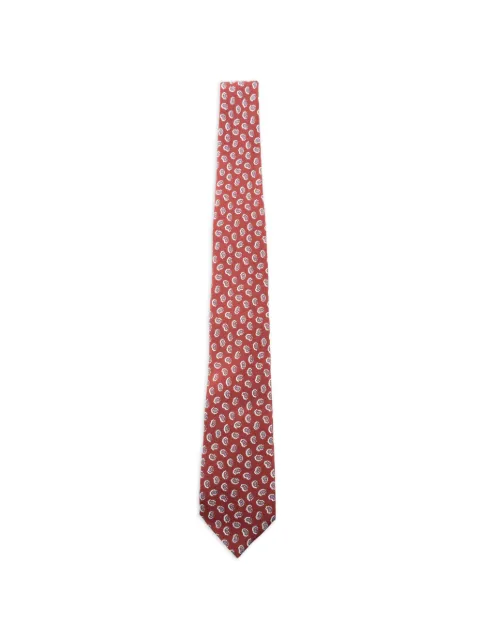 ETRO jacquard paisley-print tie Red MASA0001AKI15
