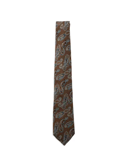 ETRO paisley-pattern silk tie Brown MASA0001AQ459