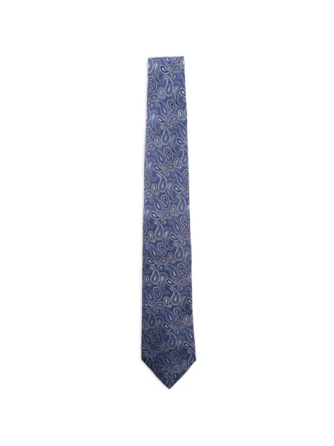 ETRO jacquard paisley-print silk tie Blue MASA0001AQ451