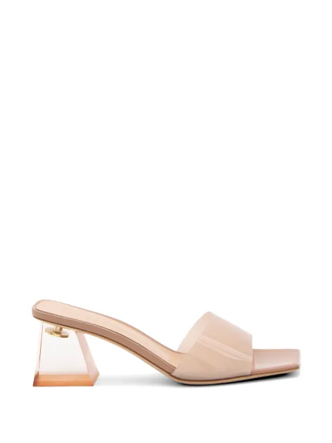 Gianvito Rossi Cosmic block-heel mules Pink G1132055PLEGSVPRLP