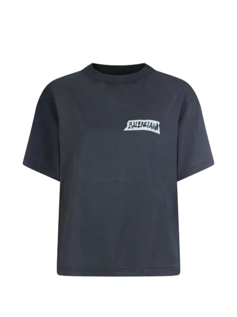 Balenciaga logo-print T-shirt Black 850990PCEXTTVL61041