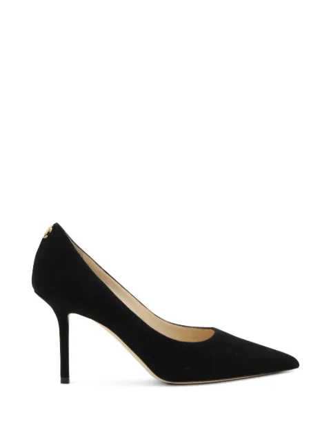 Jimmy Choo pointed-toe logo pumps Black LOVE85BWJ010003