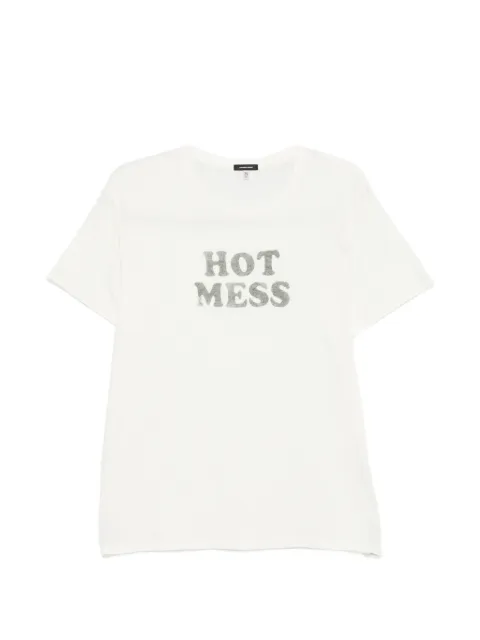 R13 crew-neck printed T-shirt White R13WK001