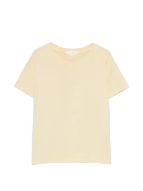 rag & bone crew-neck T-shirt Yellow RE3A26ST3KW