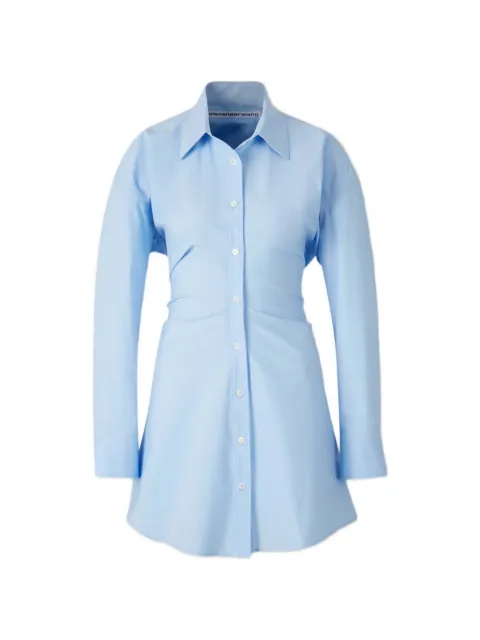 Alexander Wang long-sleeve mini dress Blue 1WC2266951STRETCHCOMPACTCOTT