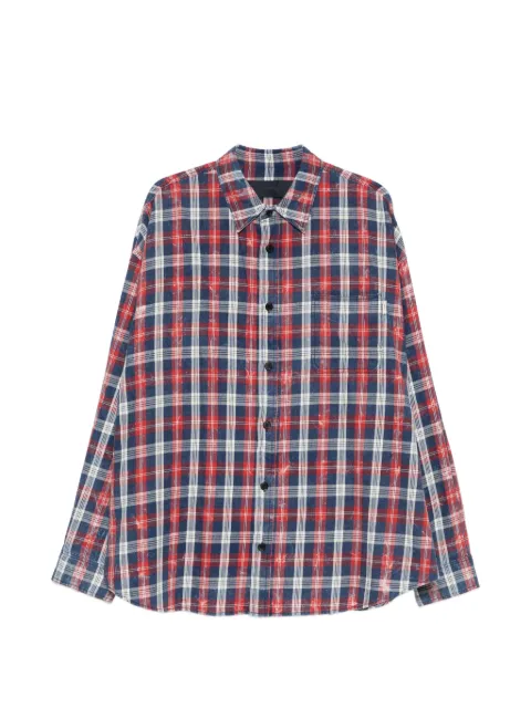 Juun.J checked shirt Blue JC6264P036