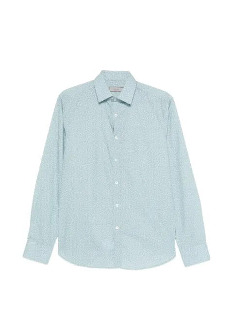 Canali floral shirt Blue GL03761CSL7077