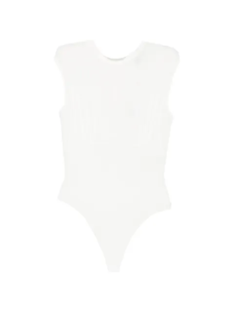 NISSA underwire high-neck body White BODY16527