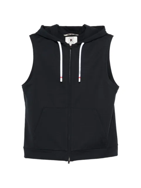 Kired zip-up sleeveless hoodie Blue WAZEL1W83310