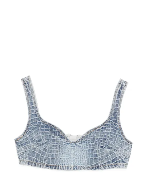 Self-Portrait denim top Blue SS26804TBL
