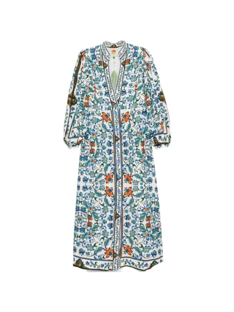 FARM Rio floral-print maxi dress White 353631
