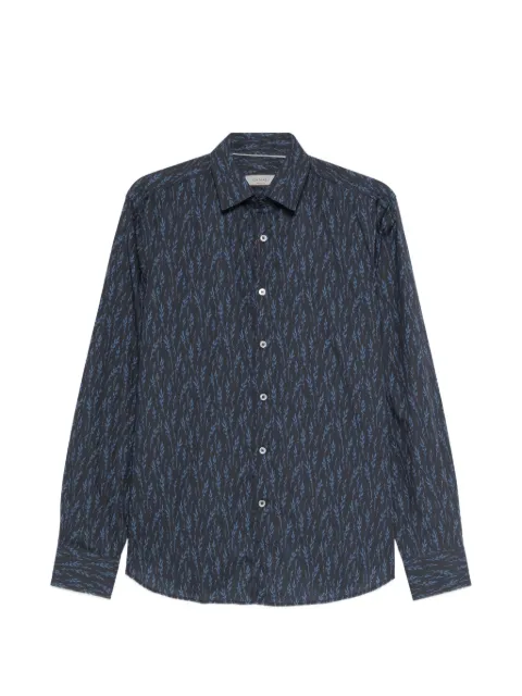 Canali patterned shirt Blue GL03764CSL7079