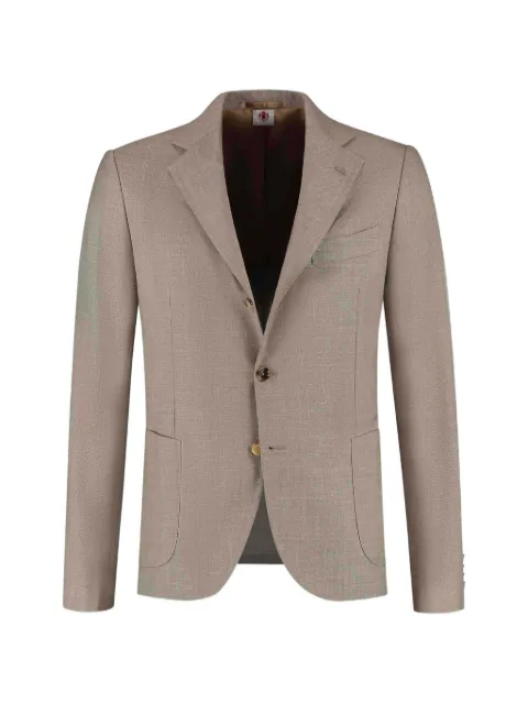 Luigi Borrelli buttoned single-breasted jacket Neutrals 2710223
