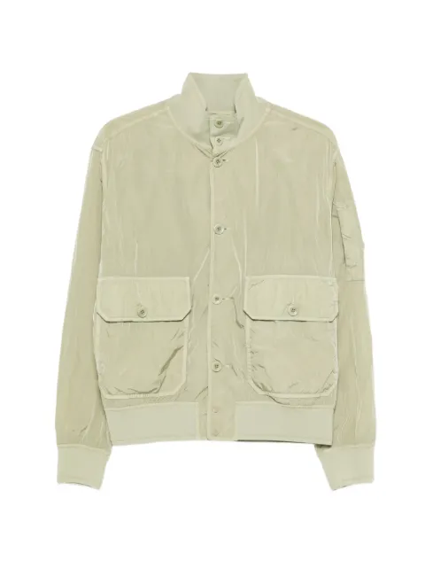 C.P. Company Lens-detail button-up jacket Green 20CMOW003A005904G610