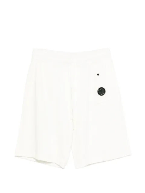 C.P. Company logo patch shorts White 20CMSB210A110337O103