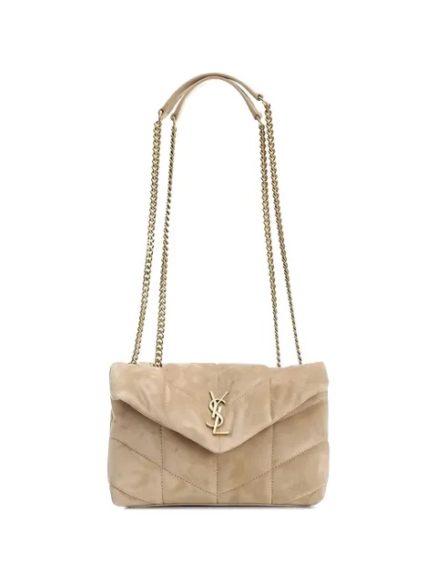 Saint Laurent mini Toy puffer shoulder bag Neutrals 7593371U807