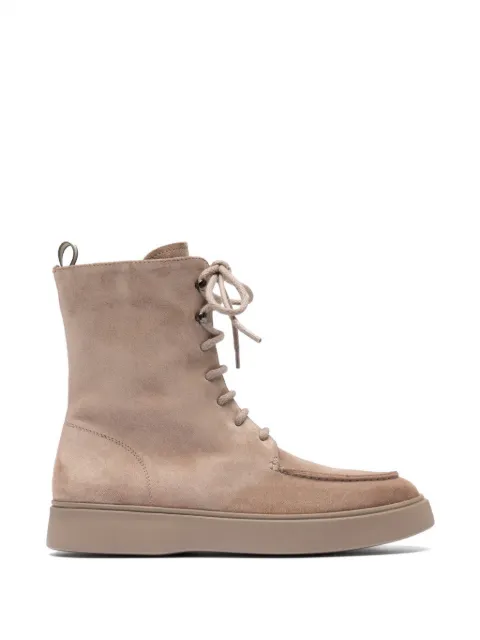 Officine Creative Frame 108 lace-up zip boots Neutrals OCDFRAM108LIC91E268