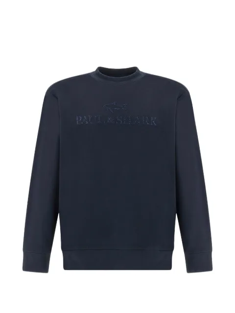 Paul & Shark logo-embroidery sweatshirt Blue 26411803