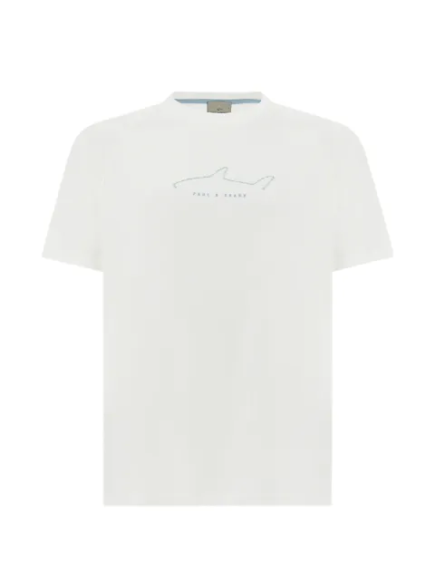 Paul & Shark embroideries jersey T-shirt White 26411033108