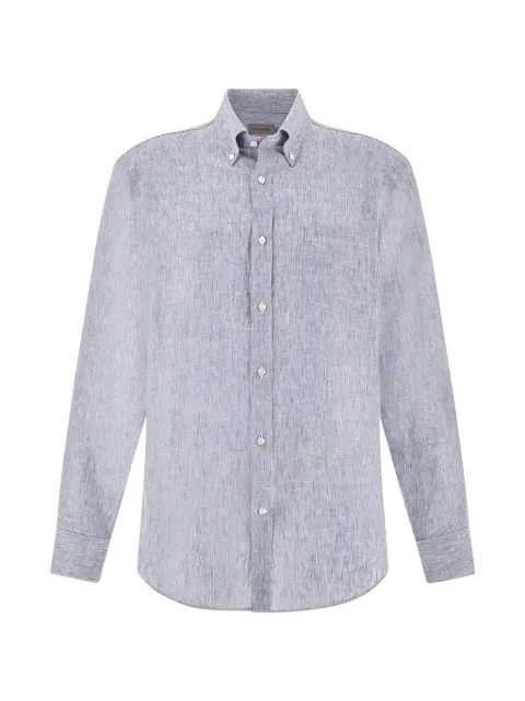 Paul & Shark striped linen shirt Blue 26413156R