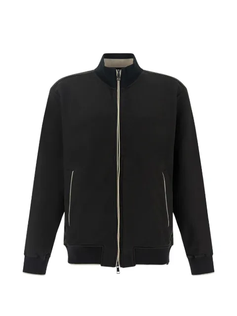 Paul & Shark zip-up fleece sweatshirt Black 26411809011
