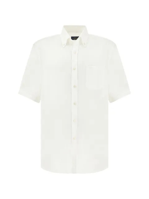 Paul & Shark soffio short-sleeves linen shirt White 26413161010