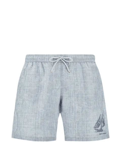 Paul & Shark sailboat-print swim shorts Blue 26415022