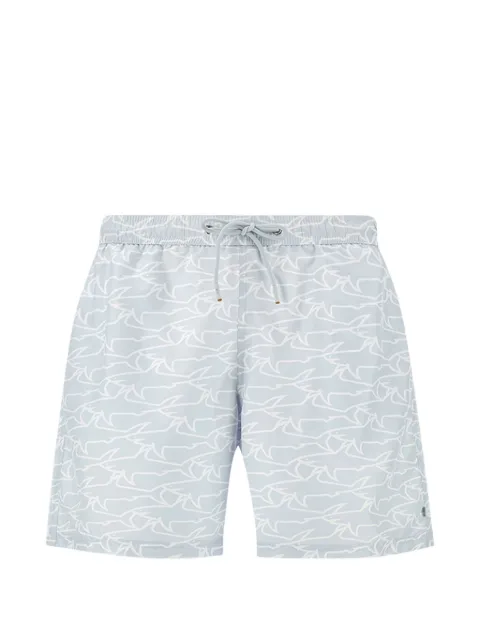 Paul & Shark Sharks Waves print swimwear Blue 26415036L52