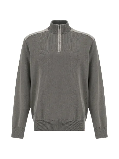 Paul & Shark half-zip cotton sweater Grey 26411606323