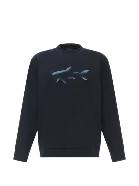 Paul & Shark shark print sweatshirt Blue 26411845050