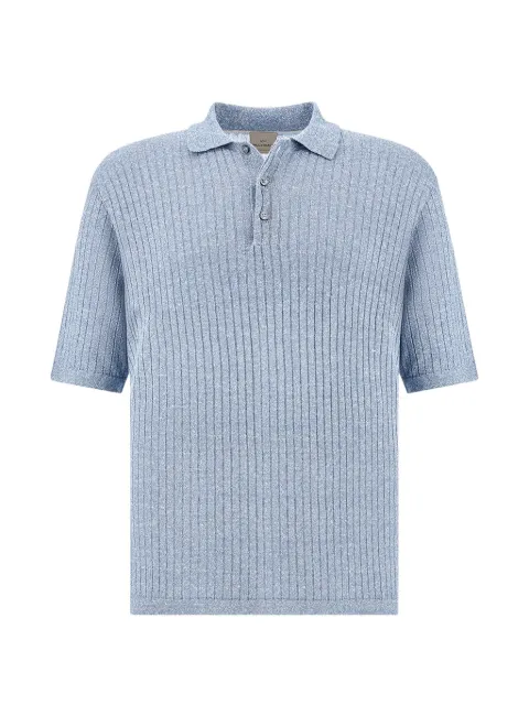 Paul & Shark ribbed polo shirt Blue 26411612337