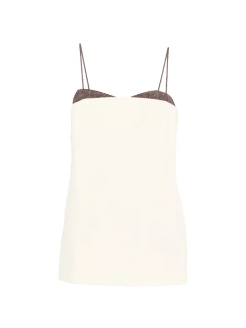 ENTIRE STUDIOS adjustable-strap panel mini dress Neutrals ESSS26DR01012