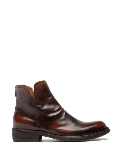 Officine Creative Legrand 169 zip boots Brown OCDLEGR169IGN18X546