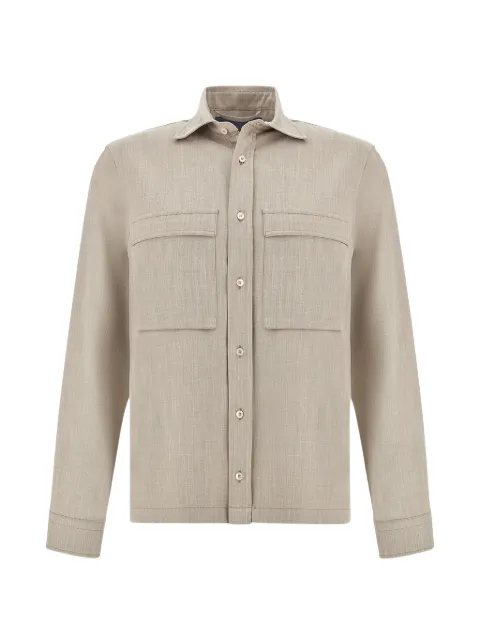 Paul & Shark jersey pockets overshirt Neutrals 26413318029