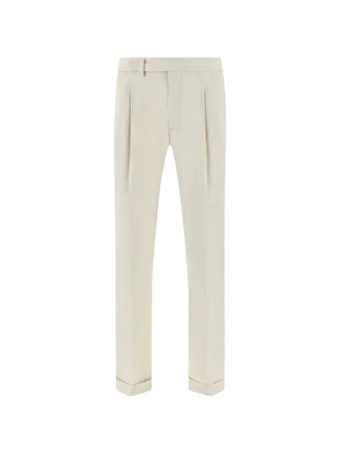 Paul & Shark double-pleats chino trousers Neutrals 26414013782