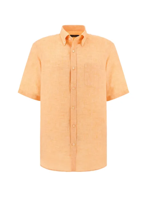Paul & Shark short sleeve linen shirt Orange 26413161576