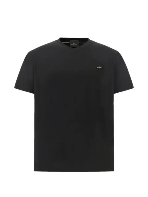 Paul & Shark mercerised V-neck T-shirt Black 2641101911D